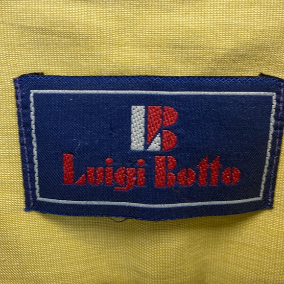 Luigi Botto 16-1/2 Men’s Olive Shirt - Picture 3 of 4